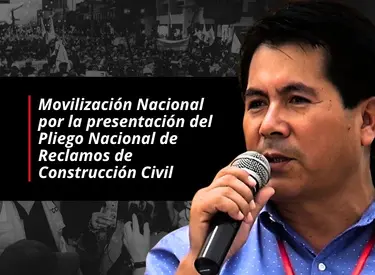 Movilización Nacional por la presentación del Pliego Nacional de Reclamos de Construcción Civil